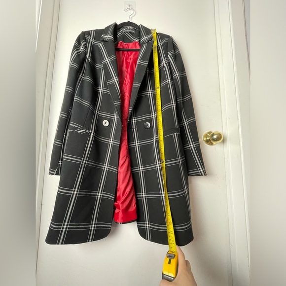 Sandro Ferrone (Roma) coat black and white check,size M - Picture 7 of 9